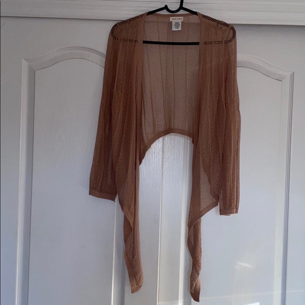 Main Strip Fishnet Jacket Top